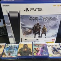 Ново !!! Конзола Sony Playstation 5 God of War + PS5 ПАКЕТ С ИГРИ, снимка 1 - PlayStation конзоли - 39077561