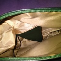 Женска кожена чанта нова маслено зелена 31х21х10см, снимка 6 - Чанти - 43560558