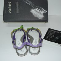 GEOX сандали лилаво/зелено/жълто/сребристо, ест.кожа – 32 номер, 215мм, снимка 4 - Детски сандали и чехли - 28723446