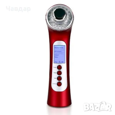 Уред 4 в 1 Йонофореза, ултразвук, фотон и вибрационен масаж, снимка 1