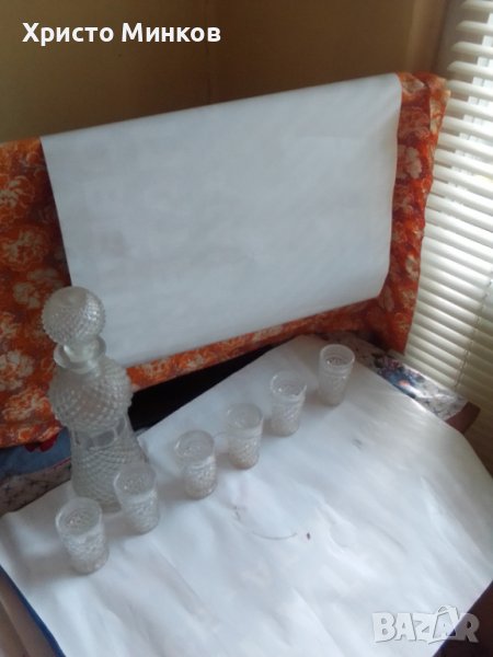 Продавам стъклен сервиз за ракия, снимка 1