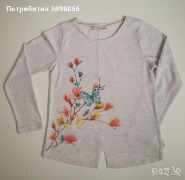 Блуза за момиче с дълъг ръкав - размер 116 - 122 см., снимка 1