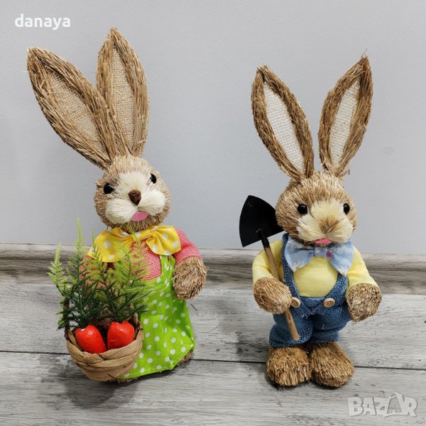 4401 Декоративен великденски заек за украса и декорация, 35 см, снимка 1