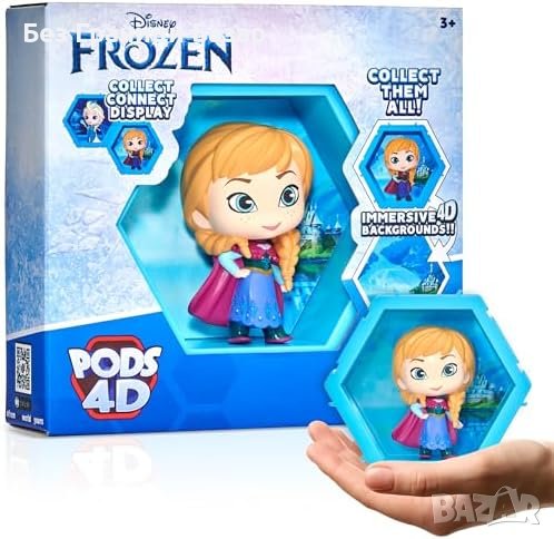 Нова Disney Frozen Anna 4D PODS Фигурка - Колекционерска играчка за деца, снимка 1