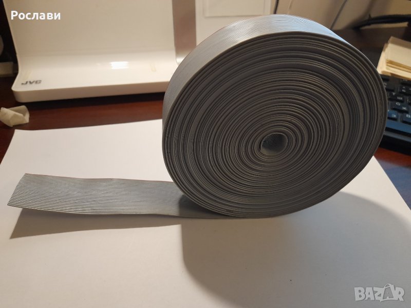 034. Лентов кабел 26 жила, сив цвят на изолацията, дължина 14.90 метра , снимка 1