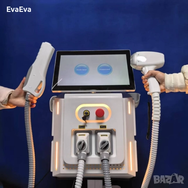 Нов модел лазер 2 в 1 обезкосмяване, карбонов пилинг, снимка 1
