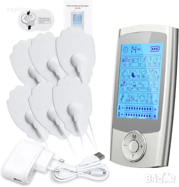 Двуканална машина за десетки JUMPER, акумулаторна терапия за лечение на болка, снимка 1