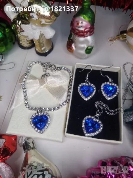 Комплект колие, обици и гривна , снимка 1