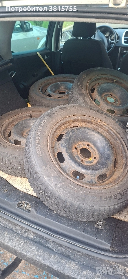 гуми с джанти 2-ра употреба 185/65/15, снимка 1