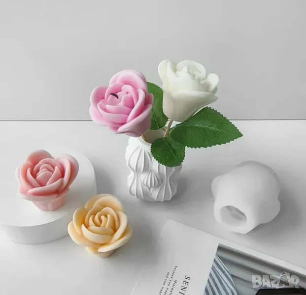 Молд роза 7,1 см  (9), снимка 1
