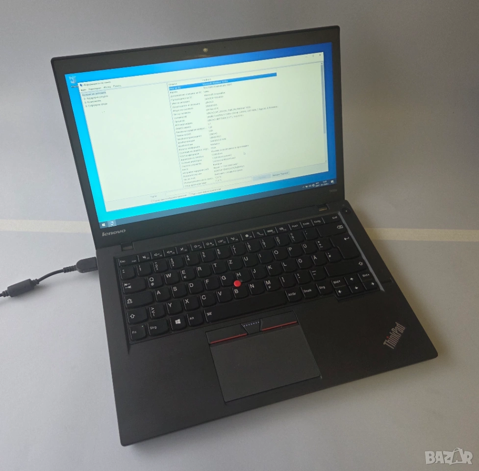 Лаптоп - Lenovo ThinkPAD Т450s - INTEL CORE i5-5300U - 12 GB DDR3 - 256 GB SSDD , снимка 1