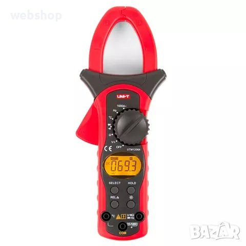 Амперклещи с термосонда и зумер UNI-T UT-206A VAC/VDC | AAC | OHM | °C | Hz, снимка 1