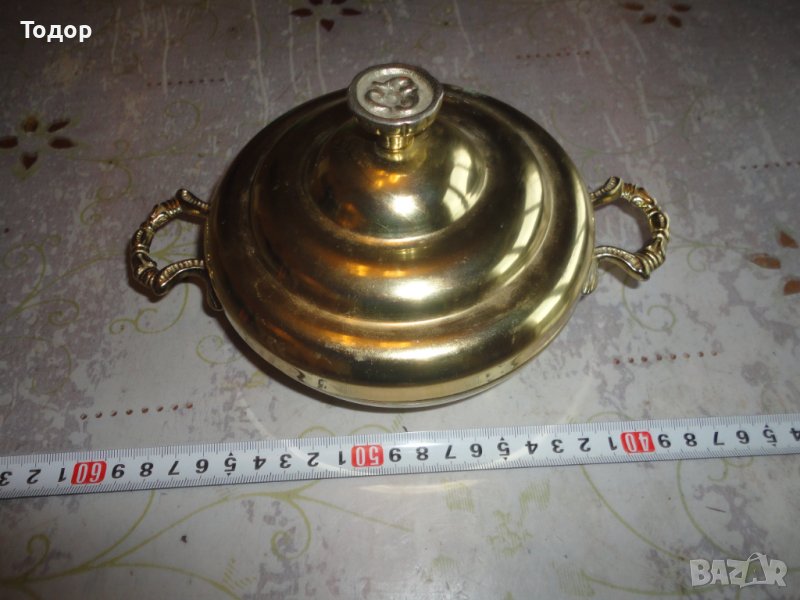 Бронзова композиция пластика декупаж гнездо, снимка 1