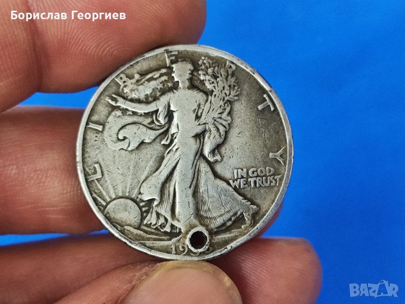 Сребърна монета Half Dollar 1938 г, снимка 1