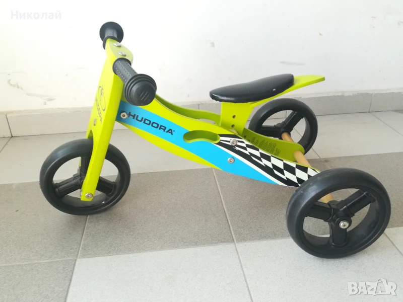 -40% HUDORA 2-в-1 дървен балансиращ велосипед и триколка, снимка 1
