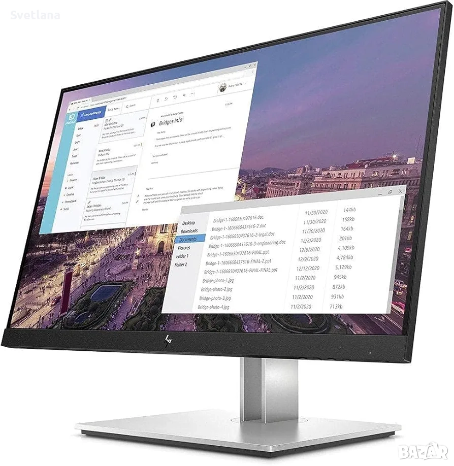 монитор HP E23 G4 23" Class Full HD LCD Monitor, снимка 1