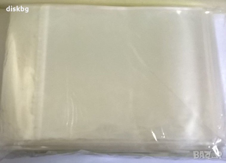 Нов целофанов плик с лепенка за DVD BOX 14мм и CD BOX 10мм, снимка 1