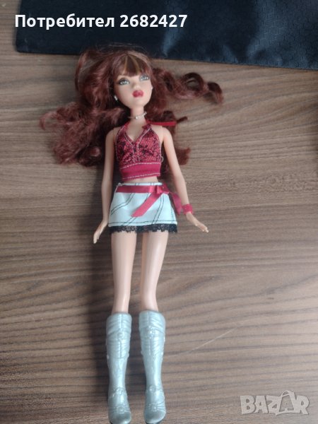 Barbie My Scene Rebel Style Chelsea Doll Auburn Red Hair Top Skirt Boots Rare, снимка 1