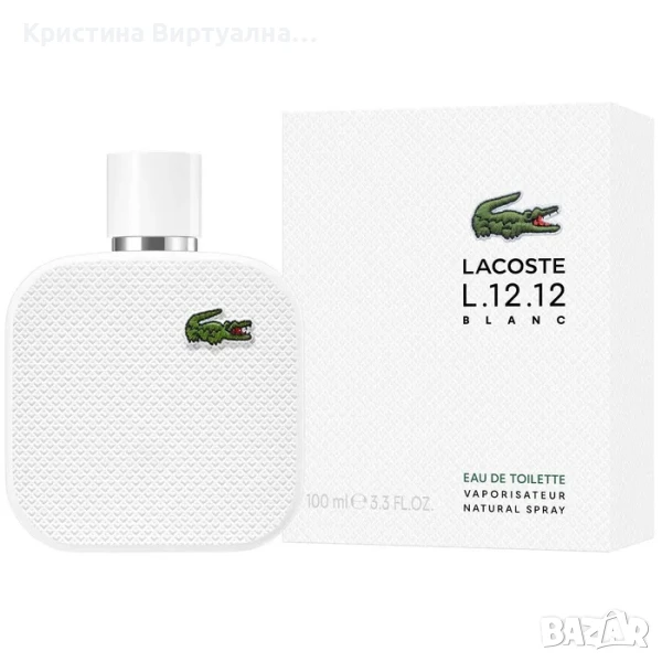 LACOSTE L.12.12 Blanc (EDT) MEN 100ml , снимка 1