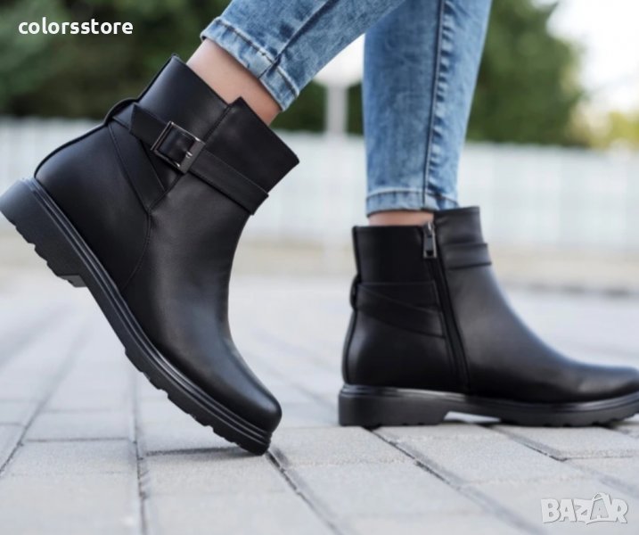 Равни боти - черни - 2016-9011, снимка 1