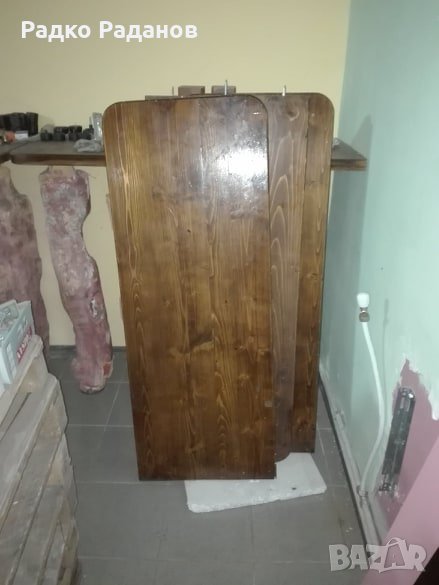 продавам плот масив бор метални крака за бар , снимка 1