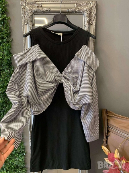 рокля с риза, снимка 1