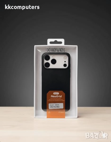 Калъф PVC X-Level NeoGrid MagSafe / Черен / за iPhone 17 Pro 6.3 Баркод : 3133402, снимка 1