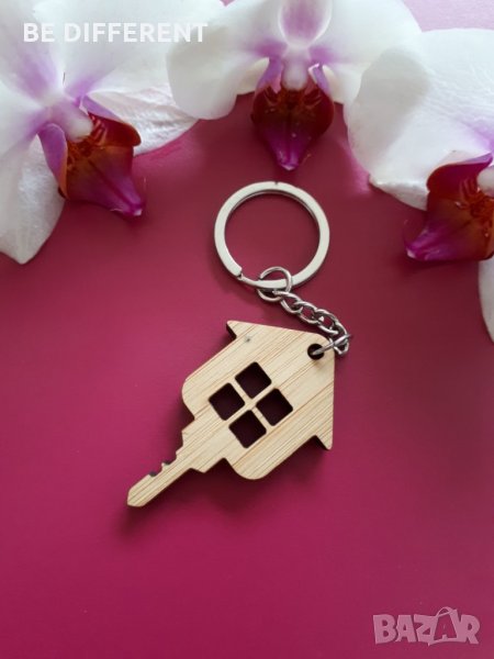 Дървен ключодържател КЛЮЧ, снимка 1