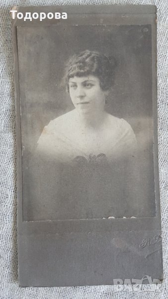 Стара картонена кабинетна снимка, снимка 1