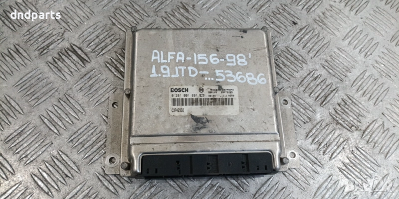 Компютър Alfa Romeo 156 1.9JTD 1998г. 0281001891 C374Z932	, снимка 1