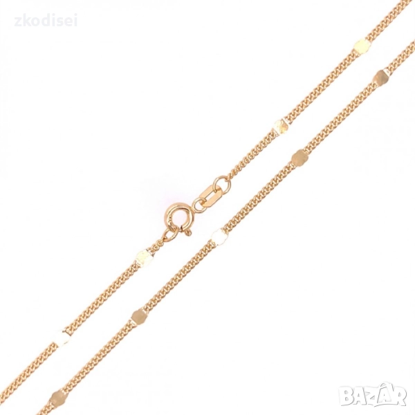 Златен синджир 3,08гр. 45,0см. 14кр. проба:585 модел:33607-6, снимка 1