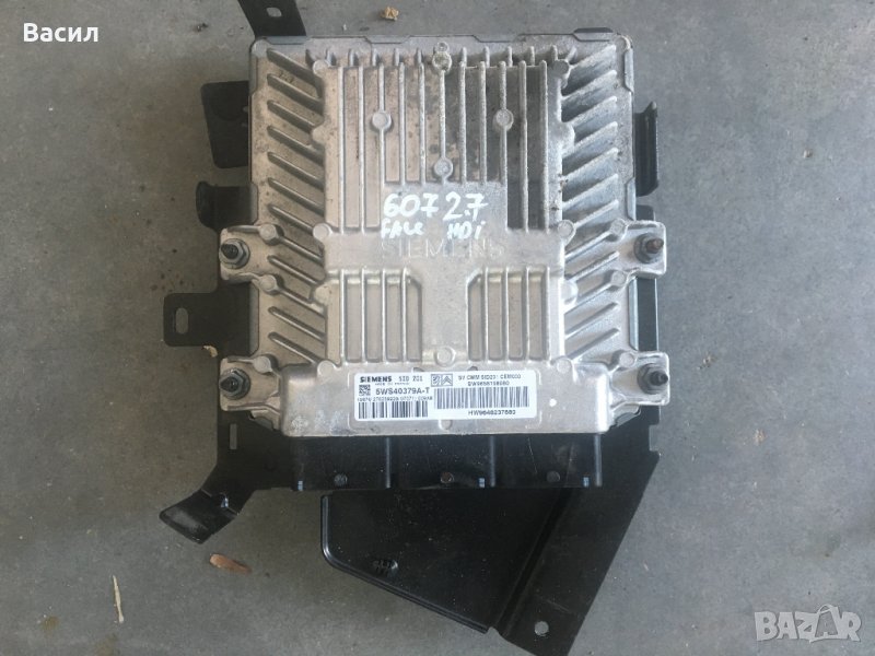 Siemens SID 201 5ws40379a-t компютър ECU Peugeot 607 facelift 2.0 2.2 2.7 HDI 607 2.7 ХДИ Пежо 607 , снимка 1