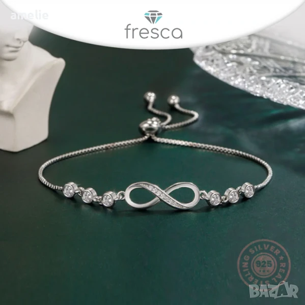 Ново! Гривна Безкрайност Eternity печат ale S 925. Колекция Amélie, снимка 1
