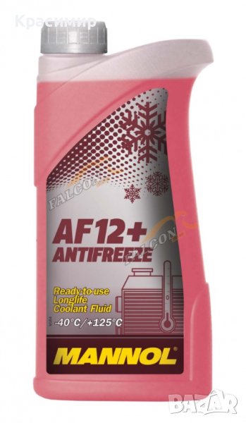 антифриз (-40) 1л-червен MANNOL-AF12+, снимка 1