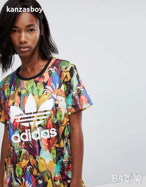 adidas Originals X Farm Passaredo T-Shirt - страхотна дамска тениска КАТО НОВА Л, снимка 1