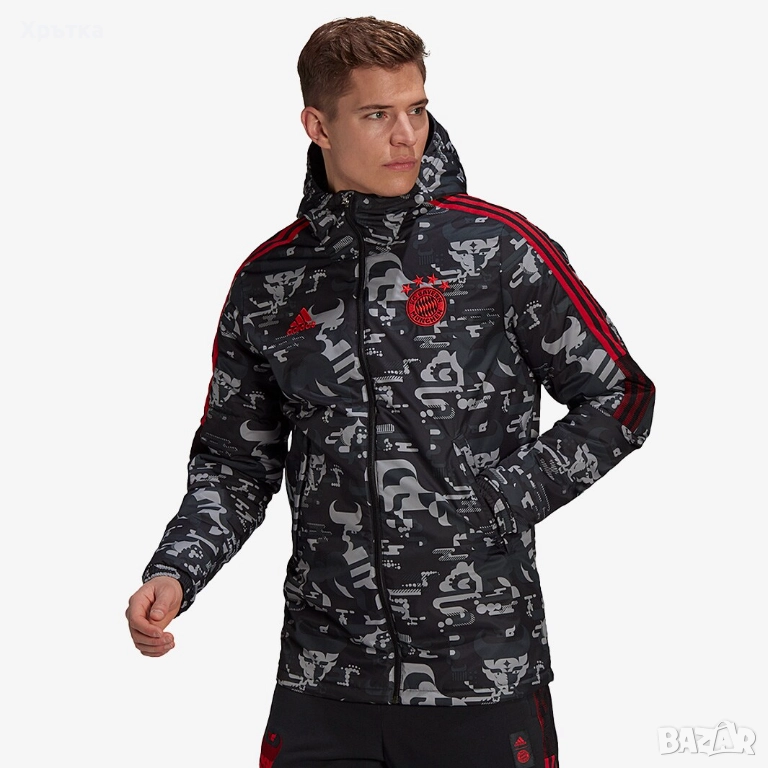 Adidas FC Bayern Munchen - Оригинално мъжко яке размер 2XL, снимка 1