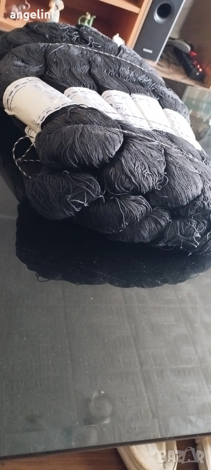 Памучно черно тире за плетива, снимка 1