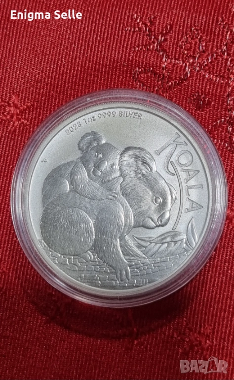 Австралийска инвестиционна  сребърна монета "Коала" от 2023 г. , снимка 1