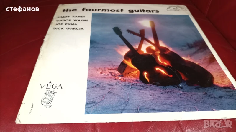 Дългосвиреща грамофонна плоча THE FOURMOST GUITARS Jimmy Raney, Chuck Wayne, Dick Garcia, Joe Puma, снимка 1