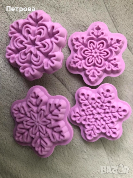 Коледни печати – снежинки, снимка 1