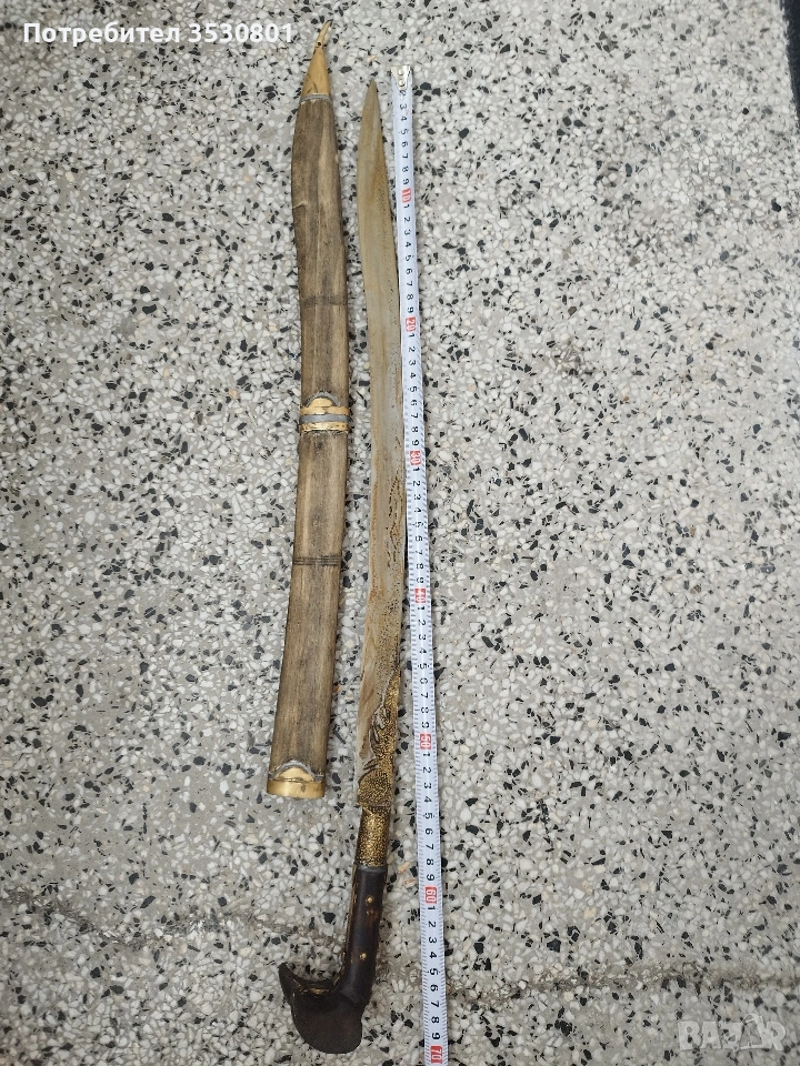 Стар овчарски нож каракулак ятаган , снимка 1