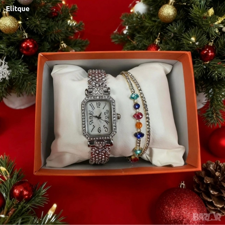 Часовник и гривни в комплект – завършена визия без усилие, снимка 1