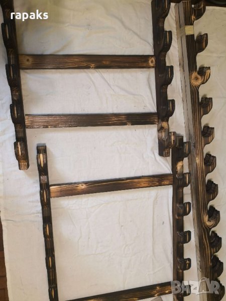 Поставка за стена стойка за оръжие, пушка, пистолет, револвер, автомат, въдици и др., снимка 1