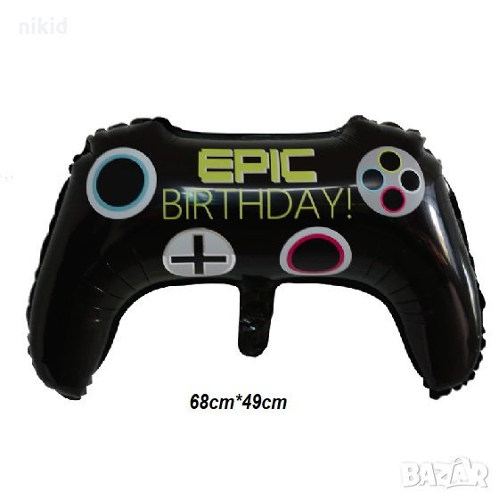 Джойстик конзола фолио фолиев балон хелий или въздух парти рожден ден, снимка 1