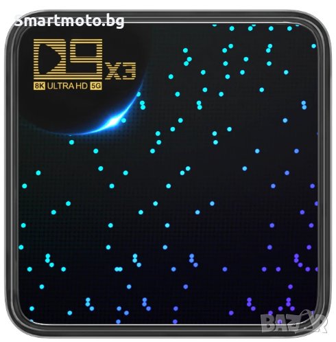 D9 X3 Андроид 9.0 Тв бокс 2GB 16GB TV Box D9X3 Amlogic S905x3, снимка 1