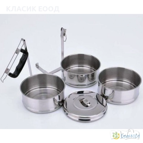 Канчета за храна метални к-т 3 броя ф14 см., снимка 3 - Кутии за храна - 52151835