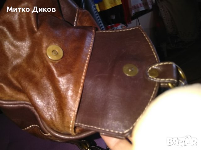 David Jones маркова дамска чанта естествена кожа 36х21х13см, снимка 4 - Чанти - 44012624