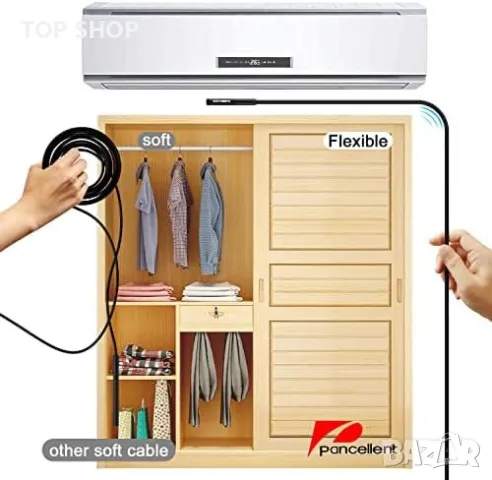 Нова 1080P водоустойчива ендоскопска WiFi камера борескоп за Android iPhone, снимка 4 - Друга електроника - 49498188