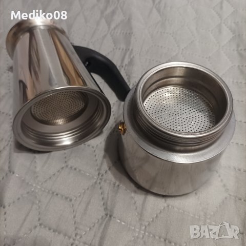 Иноксова кафеварка за индукционен котлон, снимка 7 - Кафемашини - 26344368