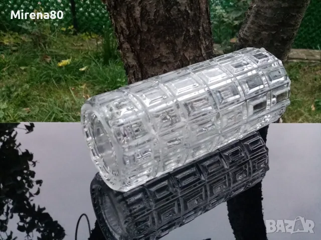 Масивна кристална ваза, снимка 4 - Вази - 47826078